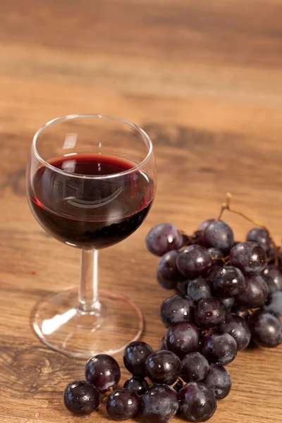 Hrozny a víno — Stock fotografie