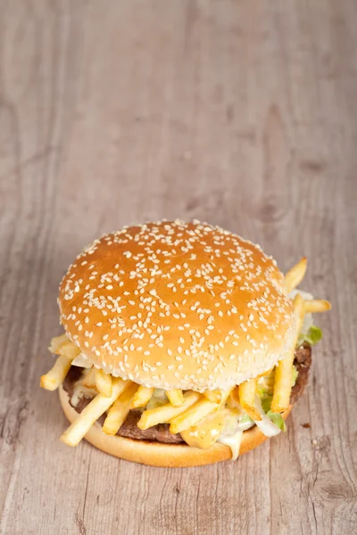 फॅट हॅम्बर्गर सँडविच — स्टॉक फोटो, इमेज