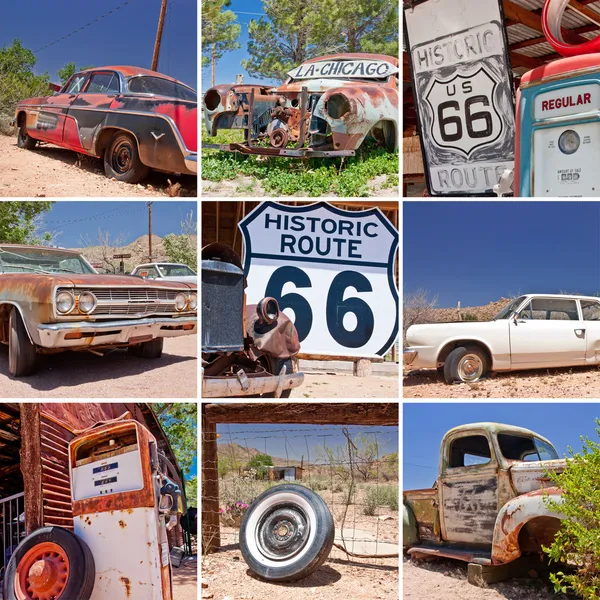 Route 66 collage — Stock Photo, Image