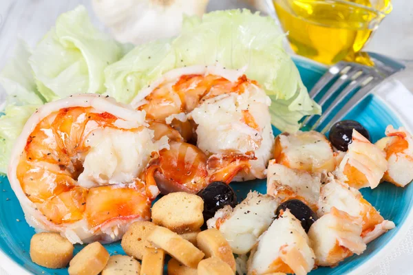 stock image Prawn salad