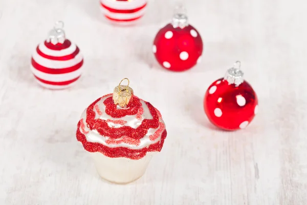 Jul cupcake dekoration — Stockfoto