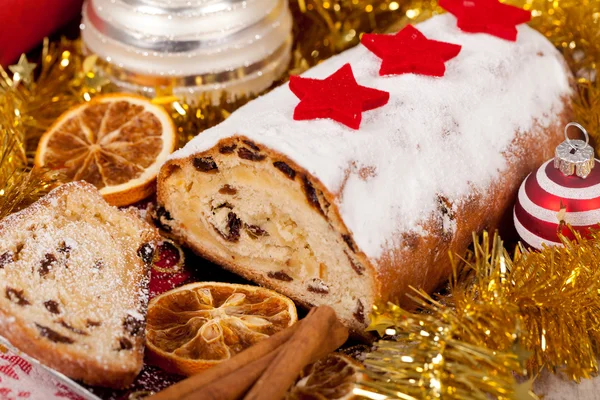 stock image Christmas stollen