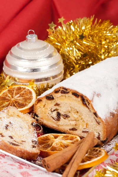 stock image Christmas stollen