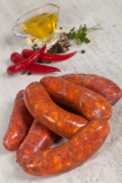 Raw italian sausage — Stock Photo, Image