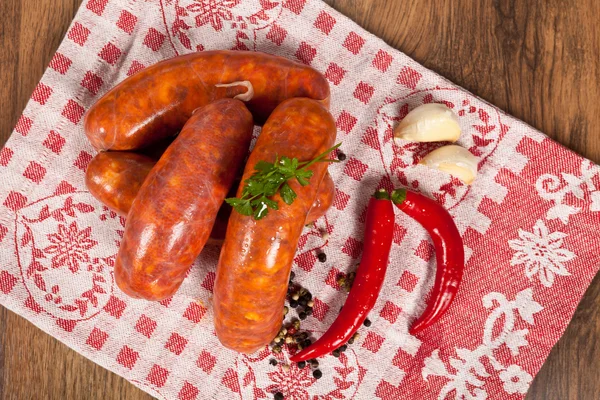 Raw italian sausage — Stock Photo, Image