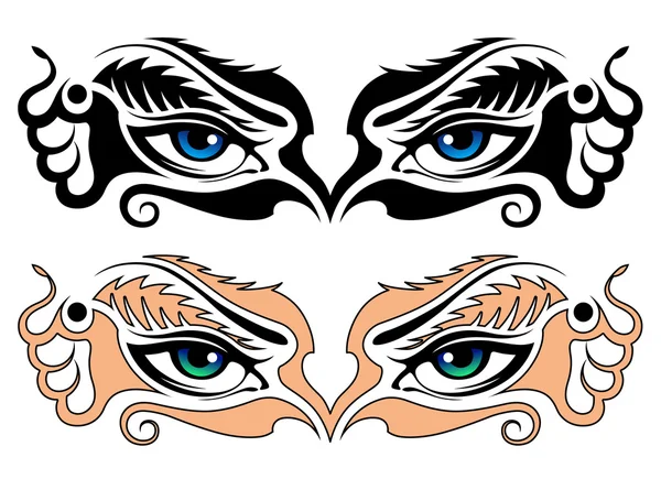 Abstract eyes of the girl — Stock Vector