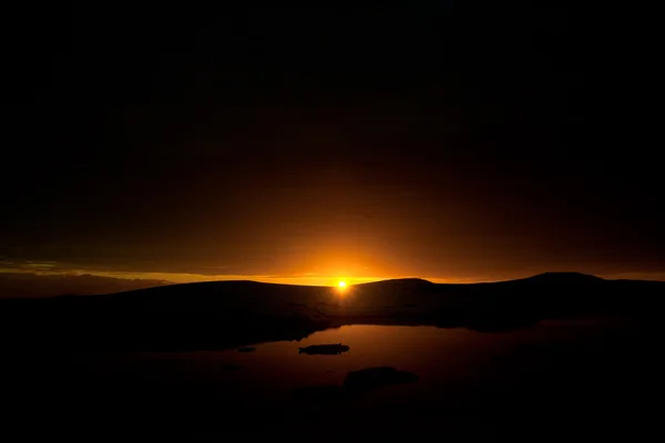 Sommersonnenuntergang in der Antarktis — Stockfoto