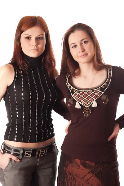 Dvě krásné mladé ženy — Stock fotografie