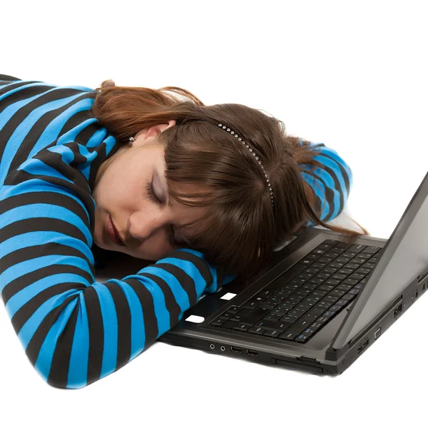 stock image Woman fallen asleep