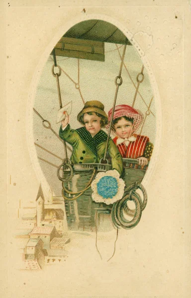 Cartão postal vintage — Fotografia de Stock
