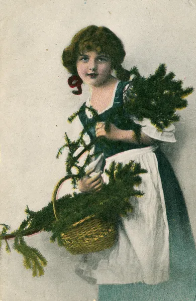 Retro pocztówki świąteczne — Zdjęcie stockowe