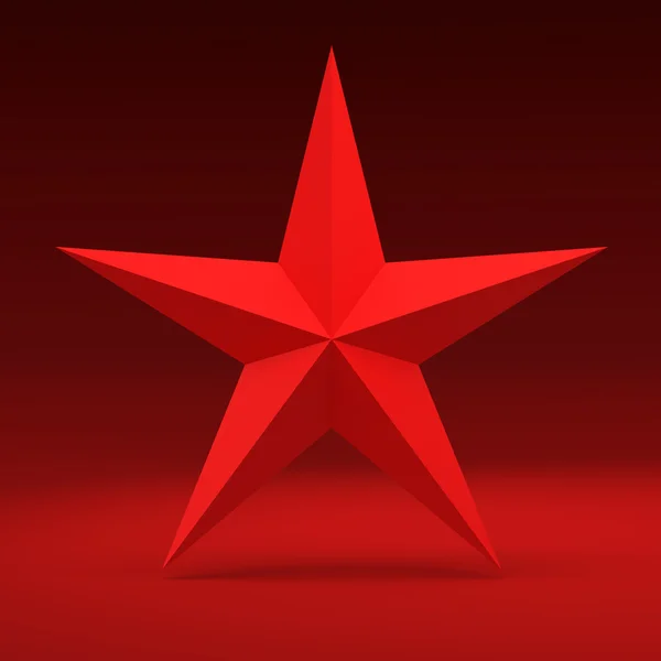 Roter Stern — Stockfoto