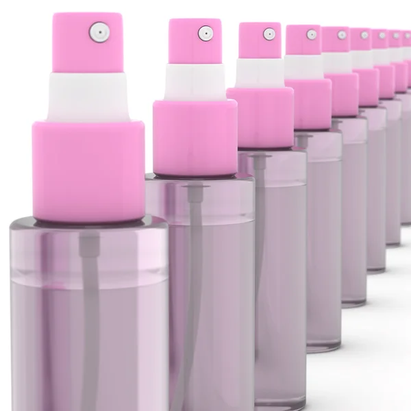 Pink flacons — Stock Photo, Image