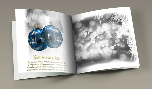 Bolas de Natal livro de fotos — Fotografia de Stock