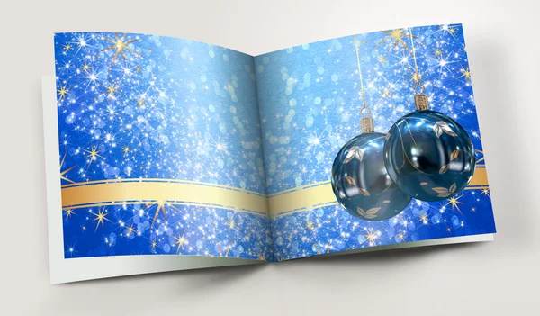 Χριστούγεννα μπάλες εικονογραφημένο βιβλίο — Φωτογραφία Αρχείου