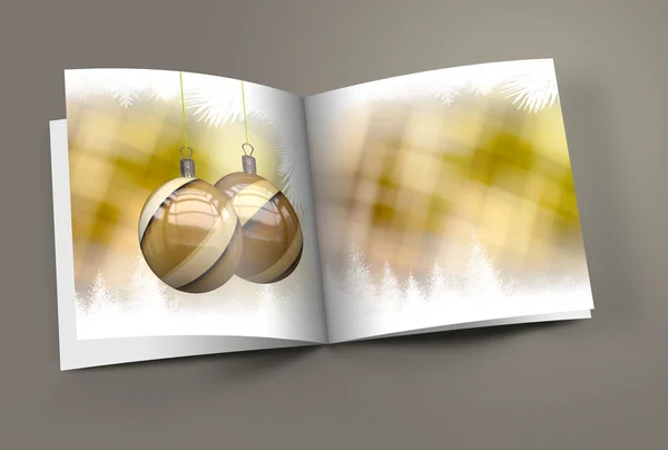 クリスマス ボールの絵本 — ストック写真