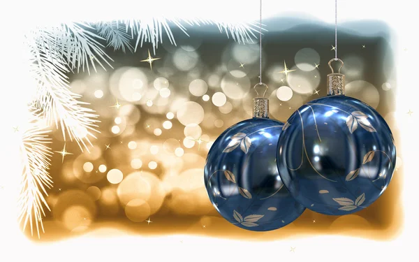 クリスマスボールの背景 — ストック写真