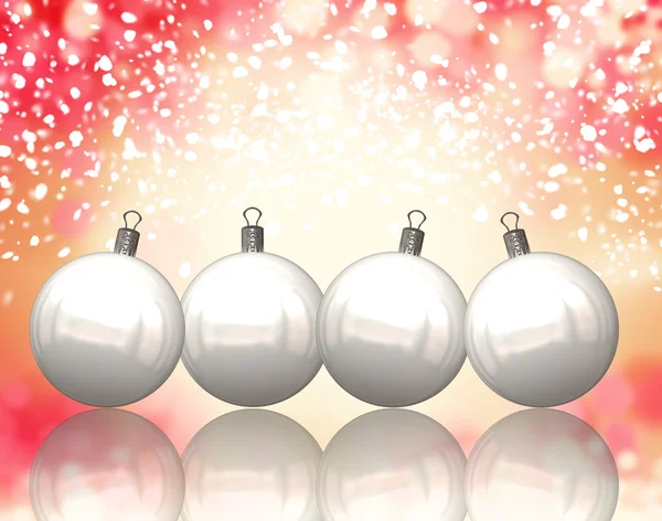 Julbollar bakgrund — Stockfoto