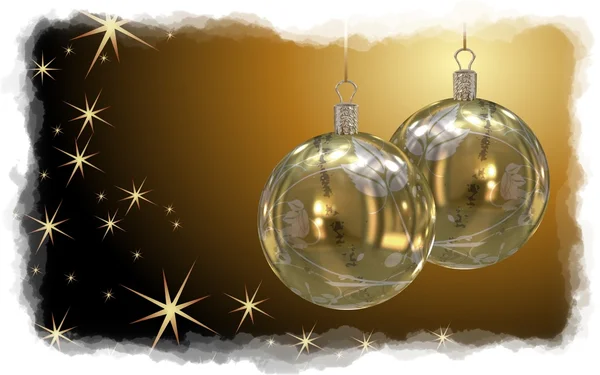 Kerstballen achtergrond — Stockfoto