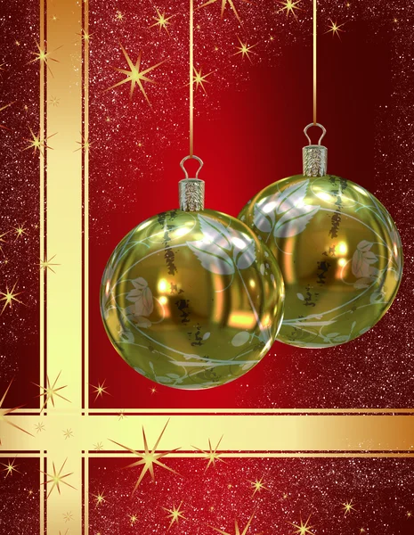 Christmas balls background — Stock Photo, Image