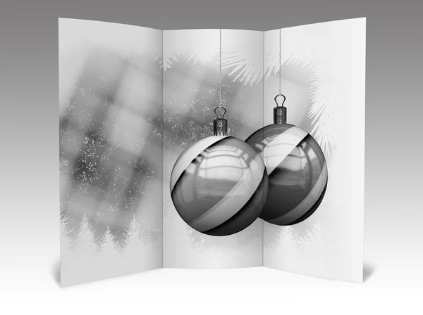 Illusztráció: elszigetelt karácsonyi prospektus — Stock Fotó