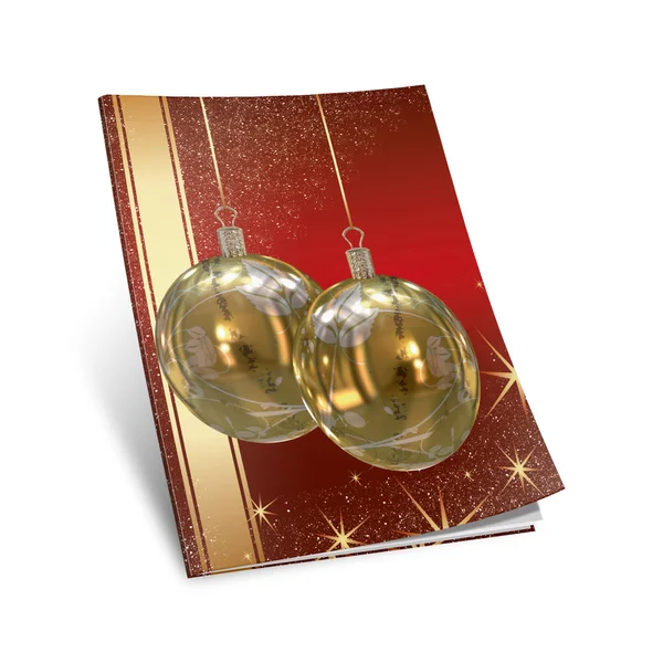 Vánoční koule obrázková kniha — Stock fotografie