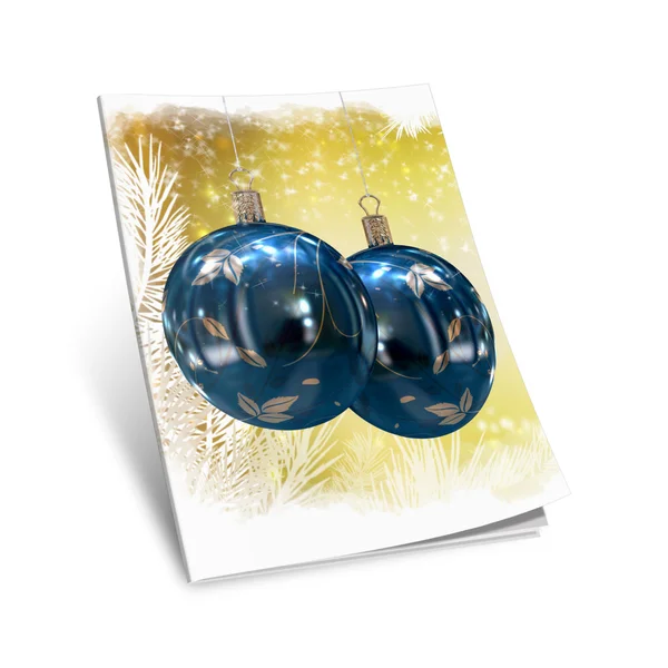 Kerstmis ballen prentenboek — Stockfoto