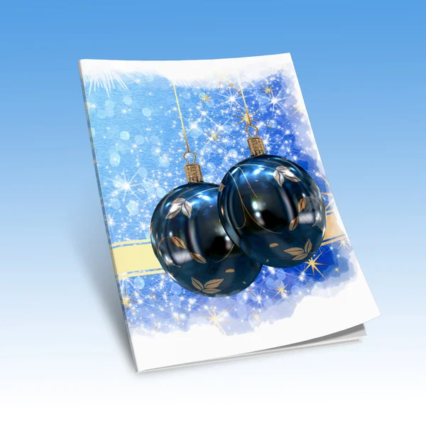 Christmas balls picture book — Stock Photo, Image