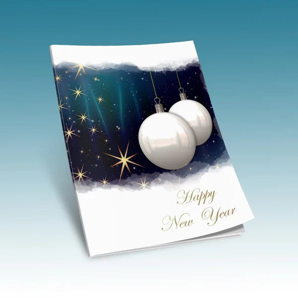 Christmas balls picture book — Stock Photo, Image
