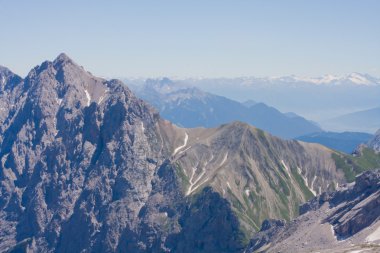 Bavyera Alpleri. Zugspitze görüntülemek