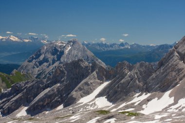 Bavyera Alpleri. Zugspitze görüntülemek