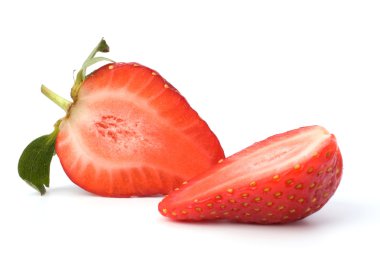 Halved strawberry clipart