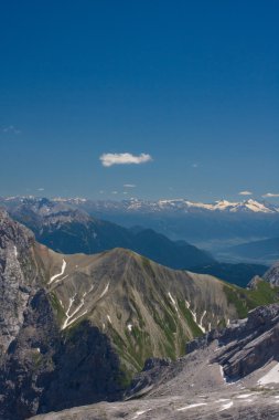 Bavyera Alpleri. Zugspitze görüntülemek