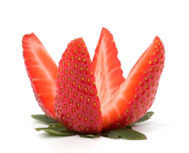 Sliced strawberry clipart