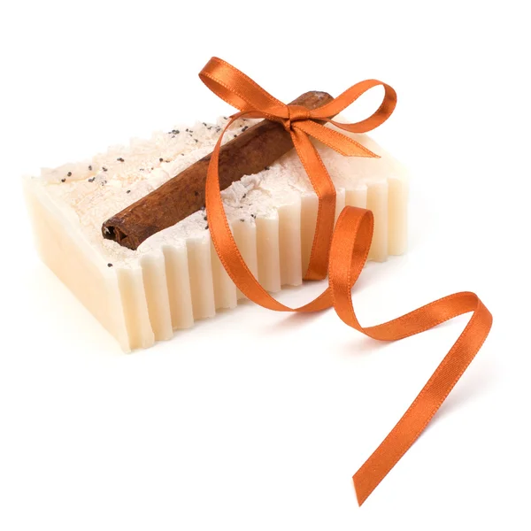 Luxurious handmade cinnamon soap — Stock Photo, Image