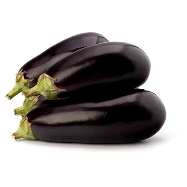 stock image Eggplants isolated on white background close up