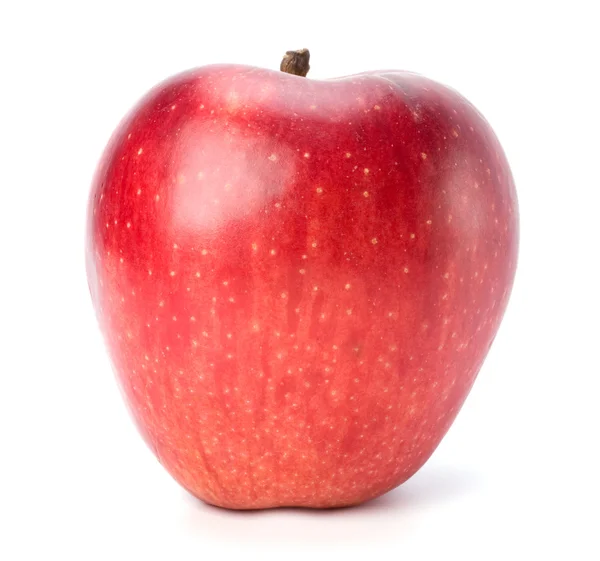 Rode appel geïsoleerd op witte achtergrond — Stockfoto