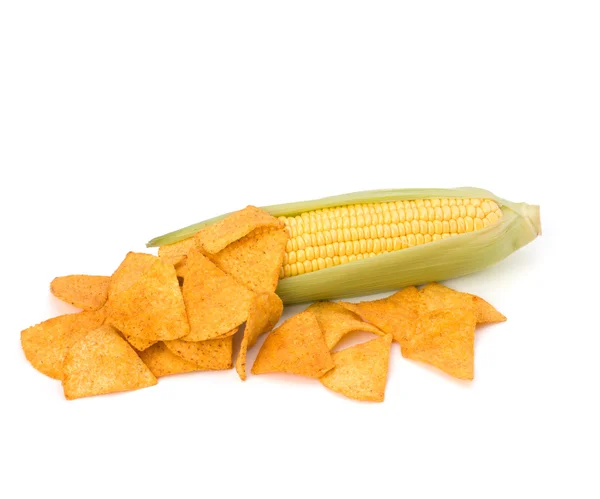 stock image Corn cob and corn chips