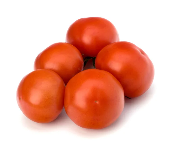 Rode tomaten geïsoleerd op de witte achtergrond — Stockfoto
