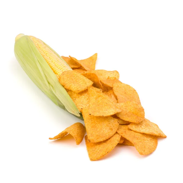 stock image Corn cob and corn chips