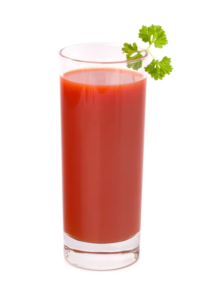 Bicchiere succo di pomodoro — Foto Stock