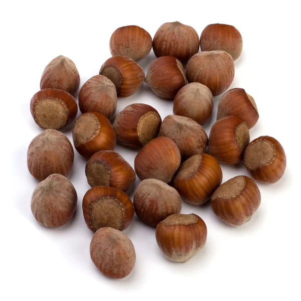 stock image Hazelnuts isolated on white background