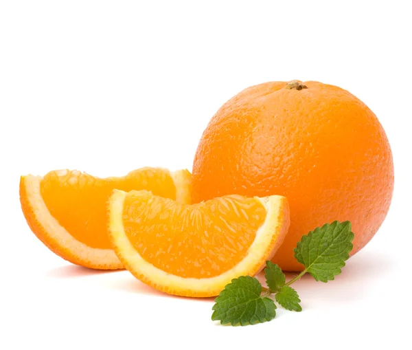 Pomeranč a citron, máta list — Stock fotografie