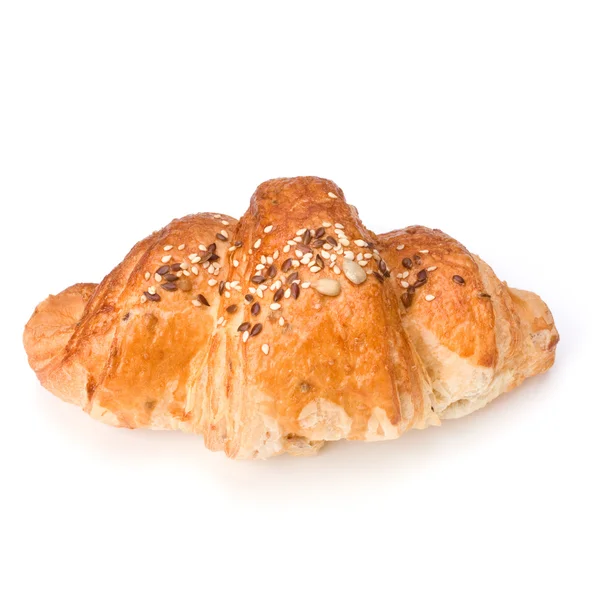 Croissant isolado no fundo branco — Fotografia de Stock