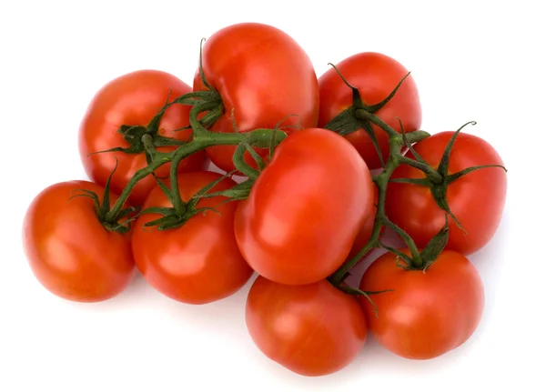 Tomate rojo aislado sobre fondo blanco — Foto de Stock