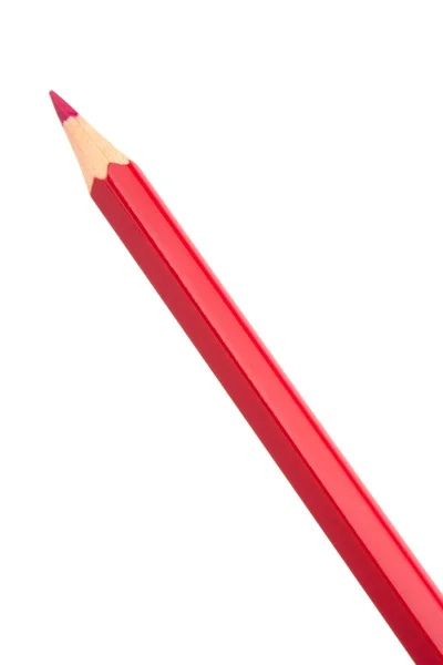 빨간 그림 물감 색연필 연필 — 스톡 사진