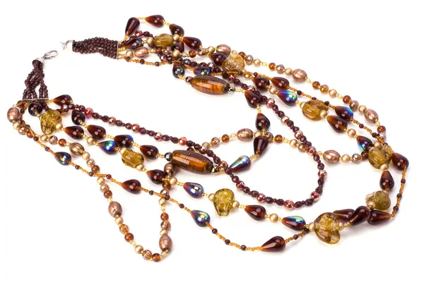 Collier de perles colorées — Photo