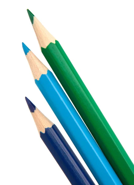 Färga crayon pennor gäng — Stockfoto