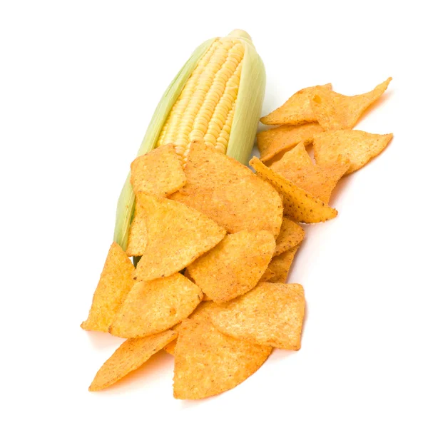 Stock image Corn cob and corn chips