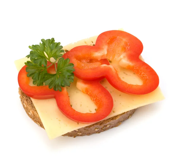 Sebze ile sağlıklı sandviç — Stok fotoğraf